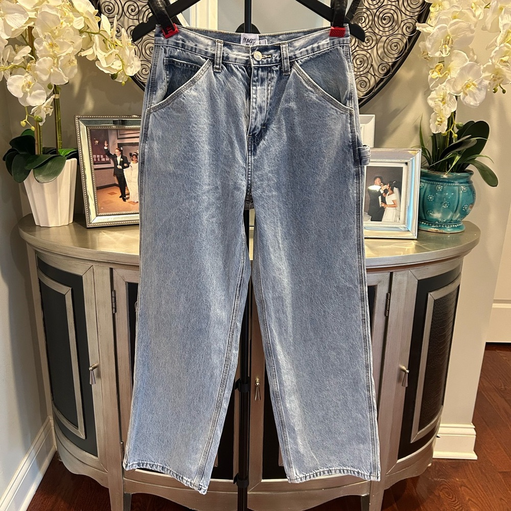 Princess Polly Light Blue Denim Jeans